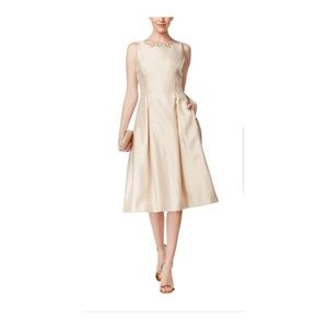 Tahari ASL | Cocktail Dress Beaded Fit and Flare